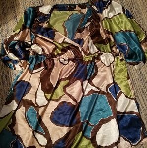 Mossimo 28/30W silky shirt